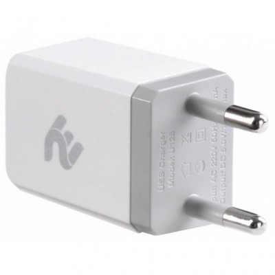 Зарядное устройство 2E USB Wall Charger USB:DC5V/1A, white (2E-WC1USB1A-W)