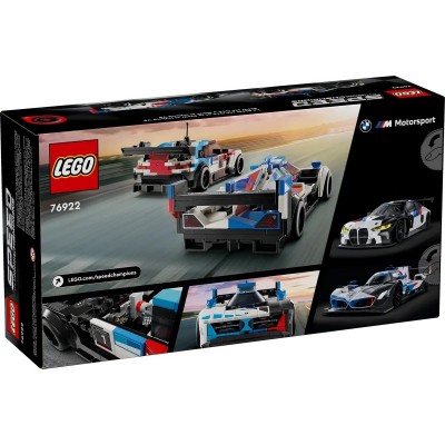 Конструктор LEGO Speed Champions Автомобілі для перегонів BMW M4 GT3 і BMW M Hybrid V8