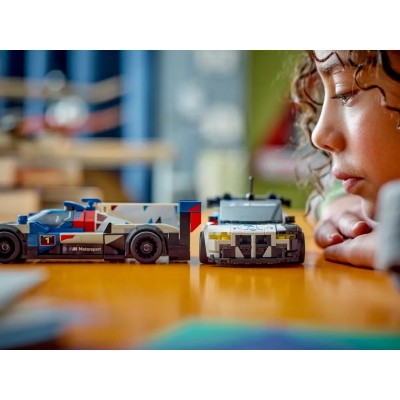 Конструктор LEGO Speed Champions Автомобілі для перегонів BMW M4 GT3 і BMW M Hybrid V8