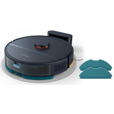 Робот-пилосос Philips Series 2000, h=40.3см, вологе прибирання, конт пил -0.25л, автон. робота до 130хв, НЕРА 11, білий