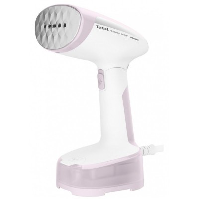 Відпарювач Tefal компактний Access Steam Pocket, 1300Вт, 120мл, постійна пара - 25гр, біло-рожевий