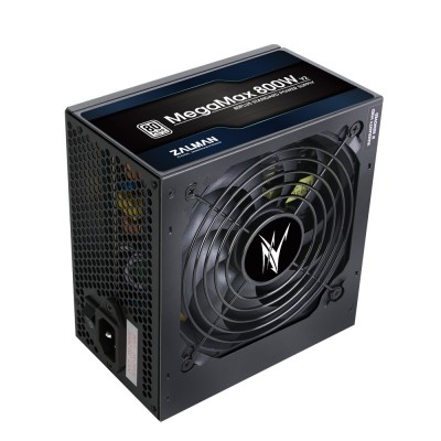 Блок живлення Zalman MegaMax 800-TXII (800W), 200-240 VAC,87%, 80+,aPFC,120мм,MB24,CPU(4+4,8),8xSATA,4xPCIe,4xMOLEX,1xFDD, OPP,OVP,UVP,SCP