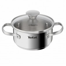 Каструля Tefal Minis, з кришкою,1л, нержавіюча сталь, скло