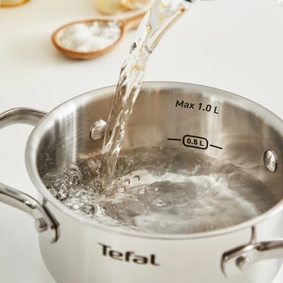Каструля Tefal Minis, з кришкою,1л, нержавіюча сталь, скло