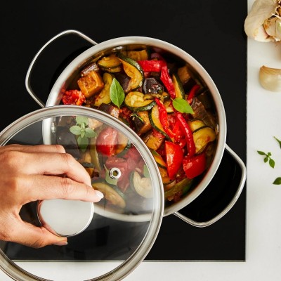 Каструля Tefal Minis, з кришкою,1л, нержавіюча сталь, скло