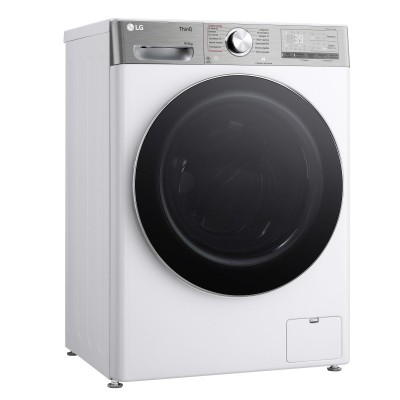 Прально-сушильна машина LG фронтальна, 9(5)кг, 1200, А, 48см, дисплей, пара, інвертор, EcoHybrid, білий