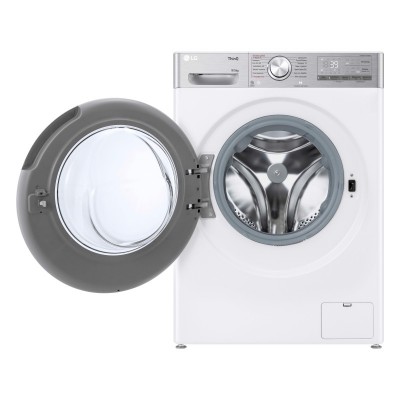 Прально-сушильна машина LG фронтальна, 9(5)кг, 1200, А, 48см, дисплей, пара, інвертор, EcoHybrid, білий