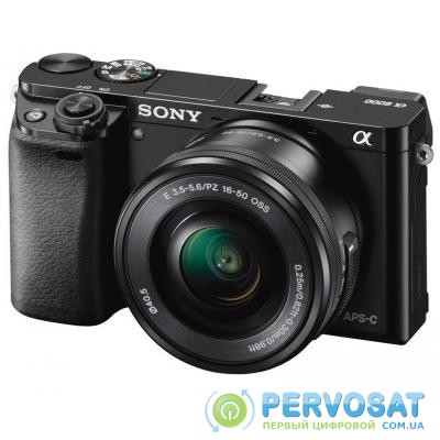 Цифровой фотоаппарат SONY Alpha 6000 kit 16-50mm Black (ILCE6000LB.CEC)