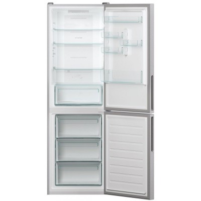 Холодильник Candy з нижн. мороз., 185x66х60, холод.відд.-224л, мороз.відд.-109л, 2дв., А++, NF, сріблястий