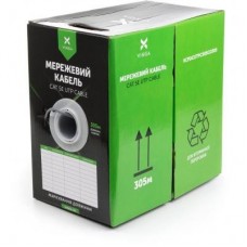 Кабель мережевий Vinga UTP 305м cat.5e Copper 4 пары 0.5мм мідь (VCPDCUTPC505CO305) Кабель мережевий Vinga UTP 305м cat.5e Copper 4 пары 0.5мм мідь (VCPDCUTPC505CO305)