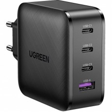 Зарядний пристрій Ugreen CD224 65W USB + 3xType-C PD GaN Charger (Black) (70774) Зарядний пристрій Ugreen CD224 65W USB + 3xType-C PD GaN Charger (Black) (70774)