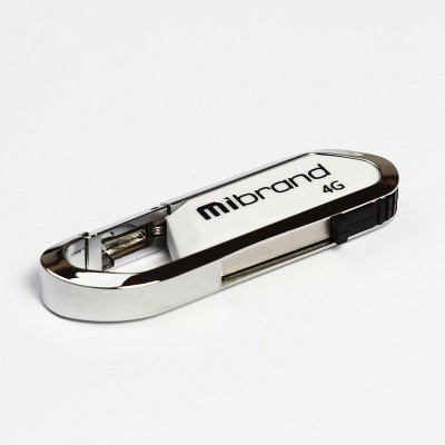 USB флеш накопитель Mibrand 4GB Aligator White USB 2.0 (MI2.0/AL4U7W)