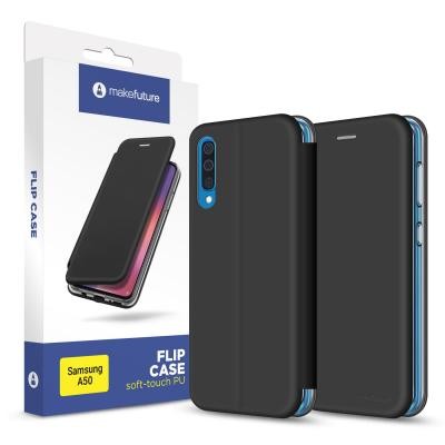 Чехол для моб. телефона MakeFuture Flip Case (Soft-Touch PU) Samsung A50 Black (MCP-SA505BK)