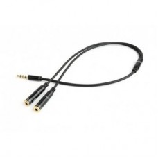 Кабель мультимедійний Jack 3.5mm M to 2 x Jack 3.5mm F (4pin) Cablexpert (CCA-417M) Кабель мультимедійний Jack 3.5mm M to 2 x Jack 3.5mm F (4pin) Cablexpert (CCA-417M)