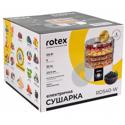Сушка для овощей и фруктов Rotex RD540-W