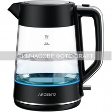 Електрочайник ARDESTO 1.7л, Otter, скло, чорний Електрочайник ARDESTO 1.7л, Otter, скло, чорний