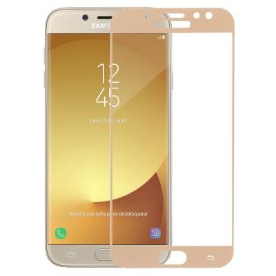 Скло захисне MakeFuture для Samsung J7 2017 (J730) Gold Full Cover Full Glue (MGFCFG-SJ730G)