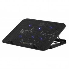 Підставка для ноутбука 2E GAMING CPG-002, до 15.6", 2xUSB-A, Blue LED, чорний
