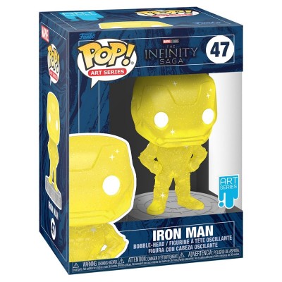 Фігурка Funko POP! Art Series Bobble Marvel Infinity Saga Iron Man Yellow w/Case 57617