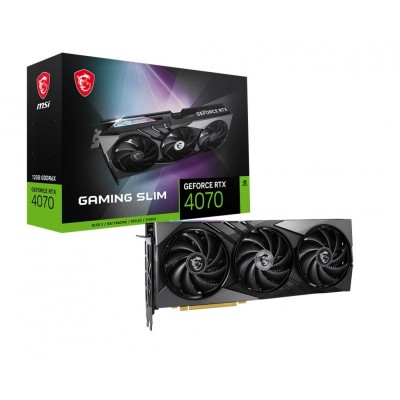 Відеокарта MSI GeForce RTX 4070 12GB GDDR6X GAMING SLIM