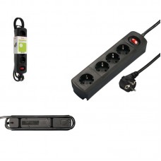 Мережевий подовжувач Hama TIDY-Line 4XSchuko 3G*1.5мм 1.5м Black Мережевий подовжувач Hama TIDY-Line 4XSchuko 3G*1.5мм 1.5м Black