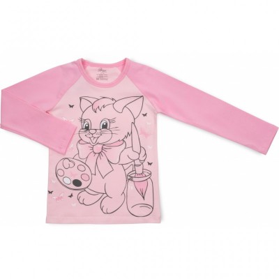 Пижама BiyoKids с котиком (4508-134G-pink)