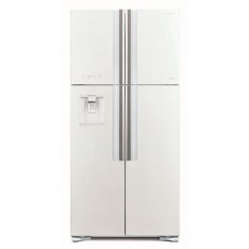 Холодильник Hitachi багатодверний, 184x86х75, холод.відд.-396л, мороз.відд.-144л, 4дв., А+, NF, інв., зона нульова, диспенсер, білий (скло)