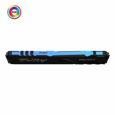Модуль пам'яті для комп'ютера DDR4 4GB 3000 MHz Fury Beast RGB Kingston Fury (ex.HyperX) (KF430C15BBA/8)