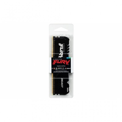 Модуль пам'яті для комп'ютера DDR4 4GB 3000 MHz Fury Beast RGB Kingston Fury (ex.HyperX) (KF430C15BBA/8)