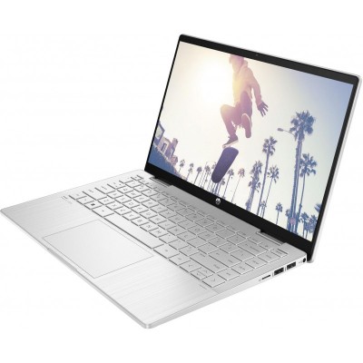 Ноутбук HP Pavilion x360 14-ek2002ua 14" FHD IPS Touch, Intel 7-150U, 16GB, F1024GB, UMA, DOS, сріблястий