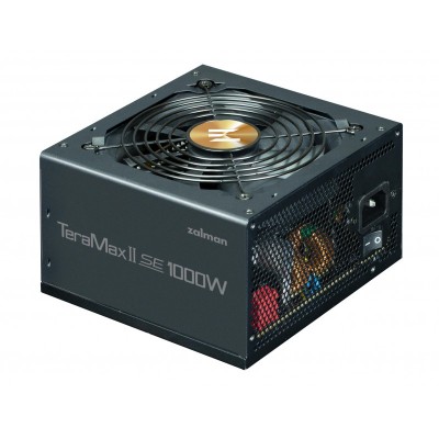 Блок живлення Zalman Teramax II SE  (1000W) 89%, 80+ Gold, 120мм, 1xMB 28pin (18+10), 2xCPU(4pin+ 4pin), 3xMolex, 12xSATA, 4xPCIe 8pin(6+2), 1xPCIe GEN5 16pin, Fully Modular