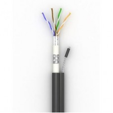 Кабель мережевий OK-Net SFTP, 305м, cat.5E, внешний, трос (КППЭОт-ВП (100) 4х2х0,51) Кабель мережевий OK-Net SFTP, 305м, cat.5E, внешний, трос (КППЭОт-ВП (100) 4х2х0,51)