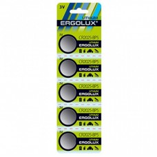 Батарейка ERGOLUX CR-2025 Lithium * 5 (CR2025-BP5) Батарейка ERGOLUX CR-2025 Lithium * 5 (CR2025-BP5)
