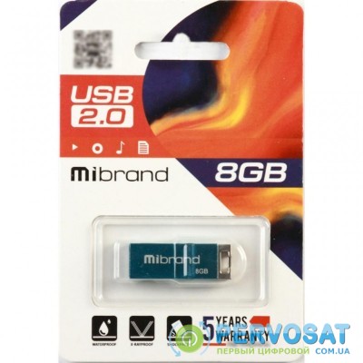 USB флеш накопитель Mibrand 8GB Сhameleon Light Blue USB 2.0 (MI2.0/CH8U6LU)