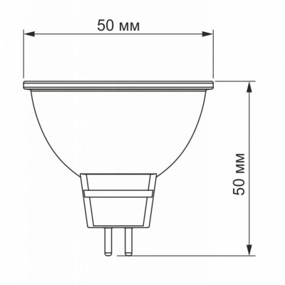 Лампочка VIDEX MR16eL 5W GU5.3 4100K 220V (VL-MR16eL-05534)