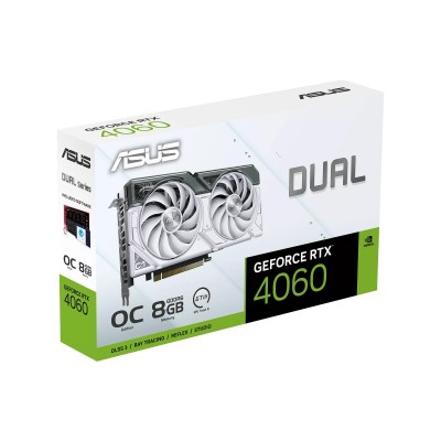 Відеокарта ASUS GeForce RTX 4060 8GB GDDR6 DUAL OC EVO білий DUAL-RTX4060-O8G-EVO-WHITE