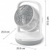 Вентилятор Philips настільний Series 2000, 22см, 28Вт, таймер, поворот 180, білий
