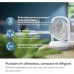 Вентилятор Philips настільний Series 2000, 22см, 28Вт, таймер, поворот 180, білий