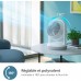 Вентилятор Philips настільний Series 2000, 22см, 28Вт, таймер, поворот 180, білий