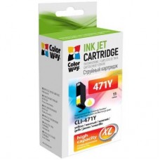 Картридж ColorWay Canon CLI-471 Yellow PIXMA MG5740/MG6840 (CW-CLI-471Y) Картридж ColorWay Canon CLI-471 Yellow PIXMA MG5740/MG6840 (CW-CLI-471Y)