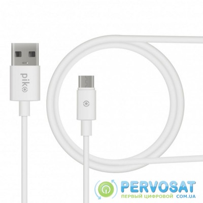 Дата кабель USB 2.0 AM to Micro 5P 1.2m white Piko (1283126496172)