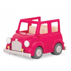 Транспорт Li'l Woodzeez Машина з валізою, рожева Транспорт Li'l Woodzeez Машина з валізою, рожева