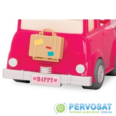 Li`l Woodzeez Транспорт - Розовая машина с чемоданом