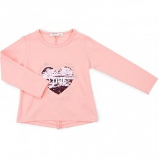 Кофта Breeze з аплікацією перевертишем "LOVE" (11227-98G-peach) Кофта Breeze з аплікацією перевертишем "LOVE" (11227-98G-peach)