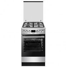 Плита Hansa комбінована, 65л, 50x60см, дисплей, конвекція, чавун, нерж