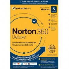 Антивірус Norton by Symantec NORTON 360 DELUXE 50GB 1 USER 5 DEVICE 12M (21409553) Антивірус Norton by Symantec NORTON 360 DELUXE 50GB 1 USER 5 DEVICE 12M (21409553)