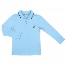 Кофта A-Yugi поло з довгим рукавом (6008-170B-blue) Кофта A-Yugi поло з довгим рукавом (6008-170B-blue)