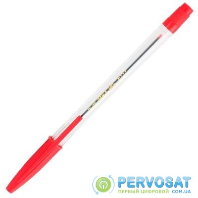 Ручка шариковая Buromax non-retractable JOBMAX Corvina, red (BM.8117-03)