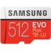 Карта памяти Samsung 512GB microSDXC class 10 UHS-I U3 Evo Plus (MB-MC512GA/RU)