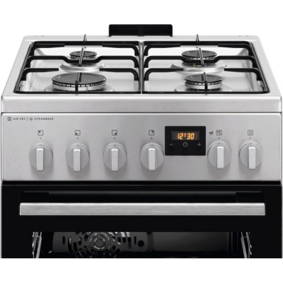 Плита Electrolux комбінована, 58л, 50x60см, дисплей, конвекція, пара, нерж